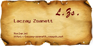 Laczay Zsanett névjegykártya